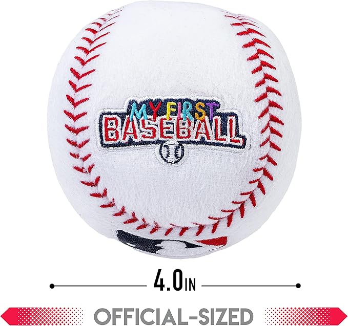 Franklin Sports MyFirst Soft Plush Sports Balls - Stuffed Plush Toy Basketball, Baseball + Football for Kids - NBA, MLB + NFL Indoor Soft Sports Balls - Fun Kids Toys + Room Decorations