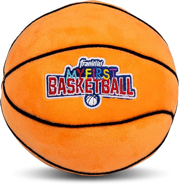 Franklin Sports MyFirst Soft Plush Sports Balls - Stuffed Plush Toy Basketball, Baseball + Football for Kids - NBA, MLB + NFL Indoor Soft Sports Balls - Fun Kids Toys + Room Decorations