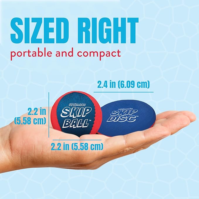Activ Life The Ultimate Water Skip Balls, Water Bouncing Ball for Swimming Pool, Beach Toys for Friends, Family, Kids and Adults