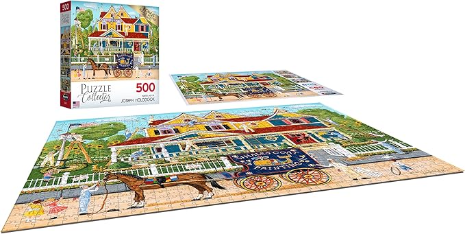 RoseArt - Puzzle Collector - Painted Lady - 500 Piece Jigsaw Puzzle for Adults