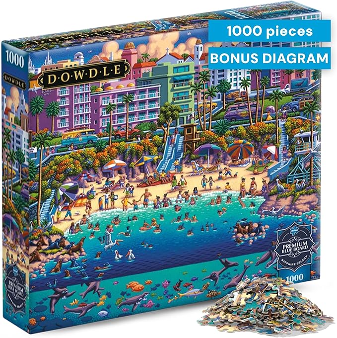 Dowdle La Jolla Cove 1000 Piece Jigsaw Puzzle for Adults – Buffalo Games Sapphire Select Premium Puzzle