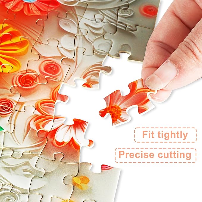 Butterfly Puzzles for Adults 500 Piece Colorful Flower Butterfly Jigsaw Puzzles 500 Pieces Beautiful Funny Paper Art Challenging Family Hard Difficult Puzzle Games Gift (20"X20")