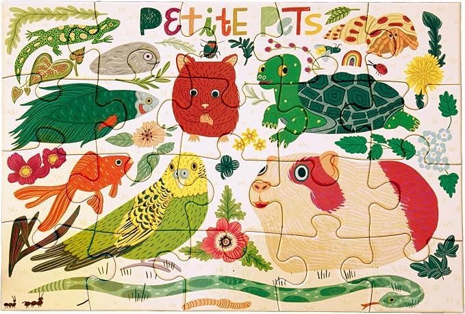 eeBoo 20 Piece Jigsaw Puzzle - Petie Forest Children's Puzzle Animal Themed, Large Pieces for Small Hands to Develop Motor Skills