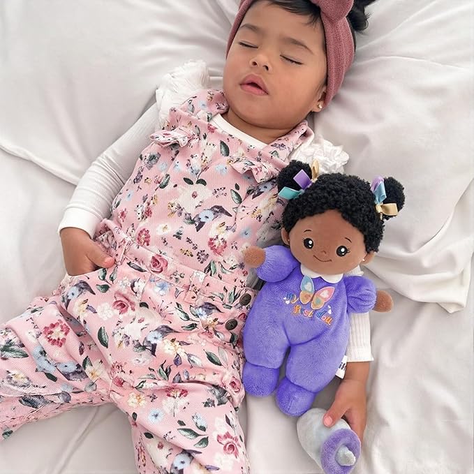 OUOZZZ 10" Black Baby Doll for 1 Year Old Girl Gifts - First African American Baby Dolls for Toddler Girl Toys Birthday Gift & 1 Year Old Toys