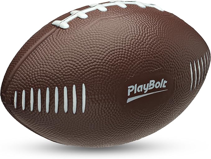 7.25" Mini Foam Football for Kids & Toddlers - Easy Grip Small Youth Sports Ball - Soft Foam Footballs for Little Hands, Indoor & Outdoor Sports Play - Toy Gift for Boys & Girls