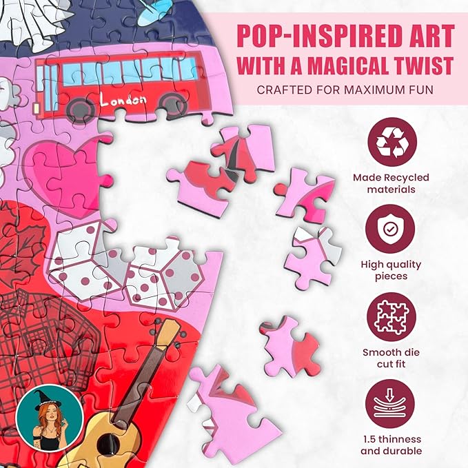 ERAS Puzzle Heart Shaped, Jigsaw Puzzles – Puzzles for Adults, Gift for Couples, Friends & Puzzle Lovers – Premium Quality Pieces (500 Pieces)