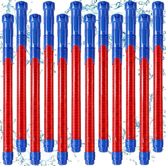 12 Pack Spider Water Blaster 15.75 in Water Shooter Blasters Gun Party Favors for Kids Summer Birthday Outdoor Swimming Pool Backyard Beach Summer Games