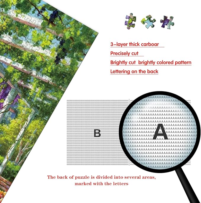 Puzzle for Adults 1000 Pieces, Lakefront Pergola Patio Puzzle, Challening Impossible Difficult Hard Fun 1000 Pieces Jigsaw Puzzles for Adults