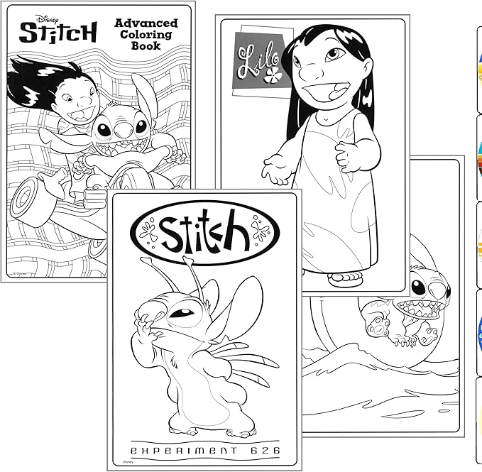 Bendon Lilo & Stitch Advanced Coloring Book with Lilo and Stitch Stickers, Coloring Book, and More