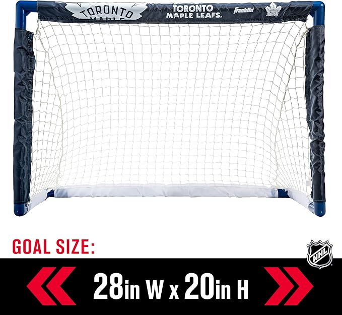 Franklin Sports NHL Mini Hockey Set - Kids Indoor Knee Hockey Goal, Ball, + 2 Stick Combo - Youth Team Indoor Toy Set - Official - Ages 3+