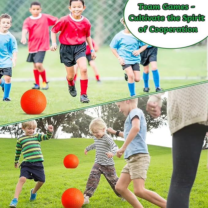 24 Pcs Playground Balls,6 Inch Inflatable Dodge Balls,Sport Bouncy Balls with a Hand Pump,Dodgeball Balls for Indoors Outdoors Ball Games,Gym,School,Camps,Picnic