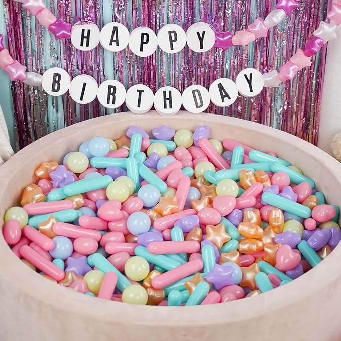 STARBOLO Ball Pit Balls for Toddlers - Macaron Gold 500 Count Ball Pit Balls Crush Proof Plastic Toy Balls for Toddlers Ball Pits, Ball Pit Play Tent, Baby Pool Water Toys,500pcs