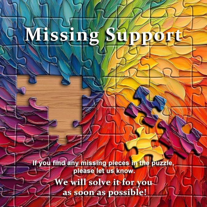 Impossible Puzzles for Adults 1000 Pieces, Gradient Colorful Hard Difficult Puzzle, Rainbow Art Challenging Jigsaw Puzzles for Adults Painting