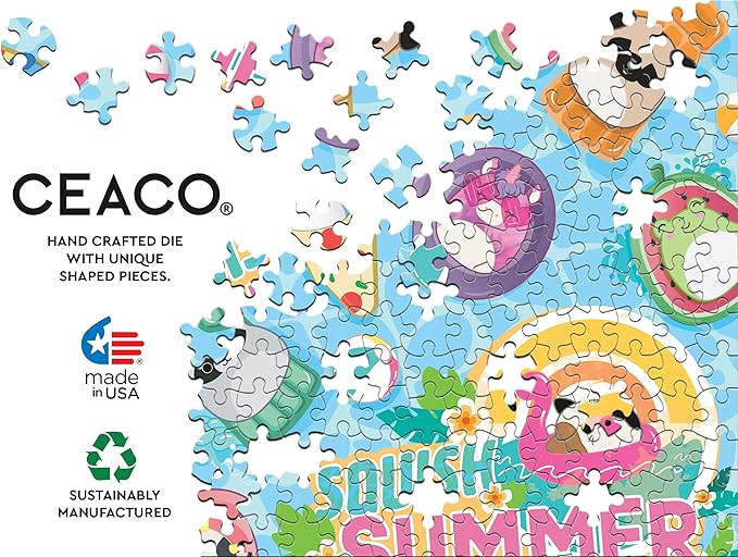 Buffalo Games - Squishmallows - Pool Party - 500 Piece Foil Jigsaw Puzzle