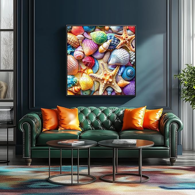 Blueforest 500 Piece Jigsaw Puzzle for Adults - Ocean Seashells & Starfish Theme, Challenging Puzzles with Vibrant Colors, Premium Cardboard for Stress Relief & Home Decor