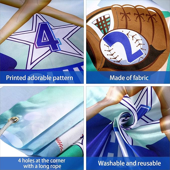Baseball Toss Games with 3 Bean Bags, Indoor Outdoor Bean Bag Toss Game for Children and Adults Sport Theme Party Decorations Supplies