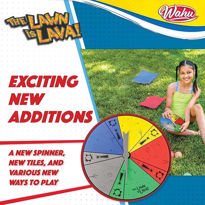 WAHU The Lawn is Lava Outdoor Water Balloon Game for Kids Ages 5+, Kids Outdoor Water Game with 25 Water Balloons