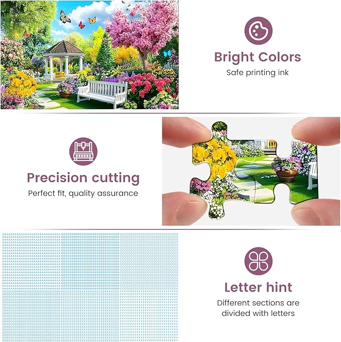 Jigsaw Puzzles 500 Pieces for Adults,Spring Puzzles 500 Pieces Adult Puzzles Games Family Challenging Game Great Gift Idea 20.5x15IN