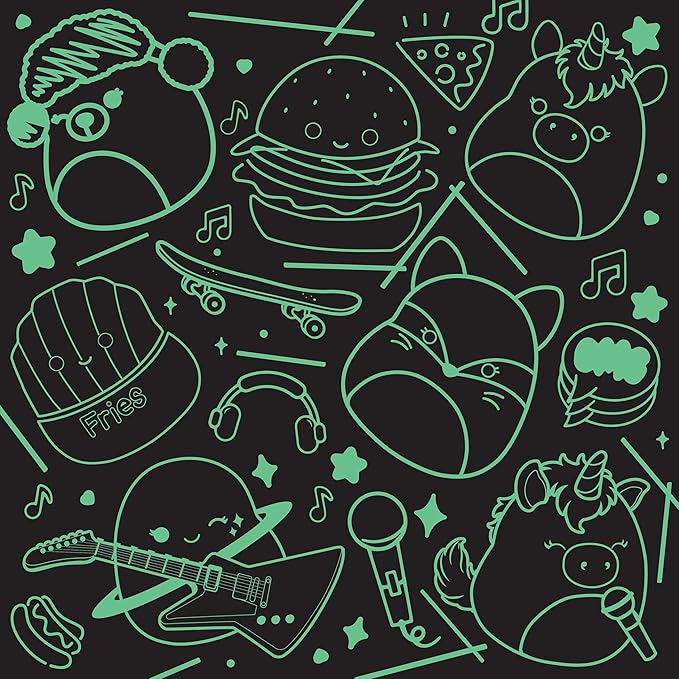 Buffalo Games - Glow in the Dark - Squishmallow Neon Lights - 100 Piece Jigsaw Puzzle
