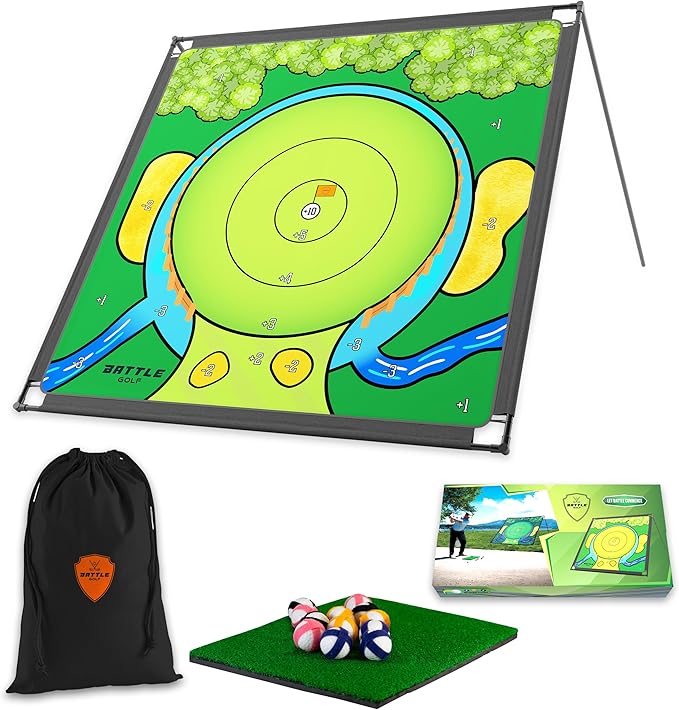 Chipping Game - The Original Portable Golf Game for Chipping Practice for Dads and Junior Golfers - Indoor and Outdoor (Standard - 4 Players)