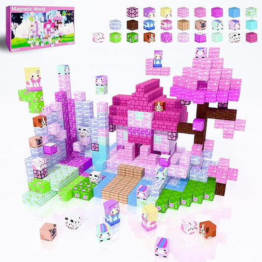 150PCS Magnetic Building Blocks for Kids – 0.8in Strong Magnet Tiles Set, Safe STEM Learning Toys for Toddlers & Kids Ages 3+, Creative Construction Blocks for Boys & Girls