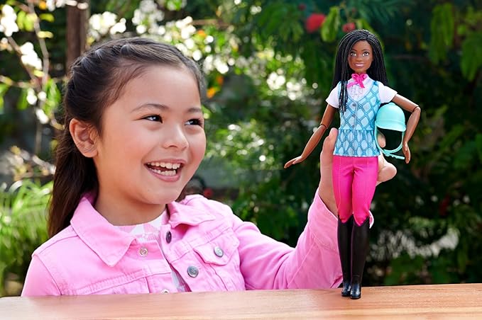 Barbie “Brooklyn” Doll & Accessories from Barbie Mysteries: The Great Horse Chase, Includes Fashion Doll, Removable Riding Outfit & Helmet