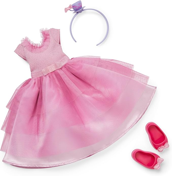 American Girl WellieWishers 14.5-inch Doll Ready to Be Royal Outfit with Teacup Headband and Ballet Flats, For Ages 4+