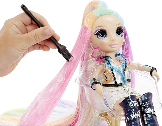 Rainbow High Salon Playset with Rainbow of DIY Washable Hair Color Foam for Kids and Dolls - Doll Not Included