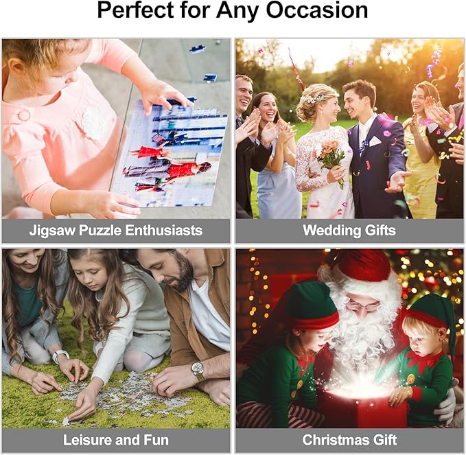 Make a Puzzle from a Photo, Personalized Jigsaw Puzzles 1000 Pieces, Picture Puzzle Custom for All Ages, Perfect for Christmas and Family Fun, Make Your Picture Puzzles with RoyAroma (29.5 * 19.5 in)