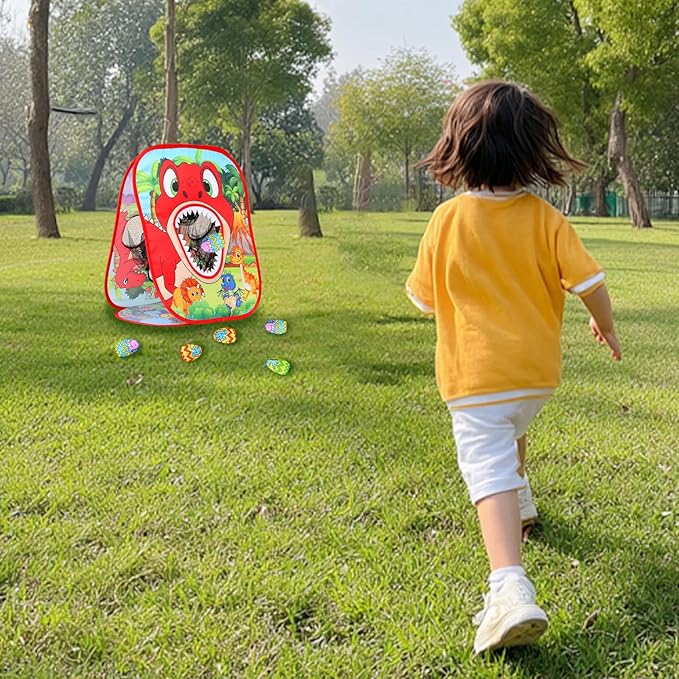 Bean Bag Toss Game for Kids/Double-Sided Foldable Cornhole Board/Backyard Beach Yard Outdoor Toys for Kids Ages 4-8/5-Second Setup/Party Supplies for Kids
