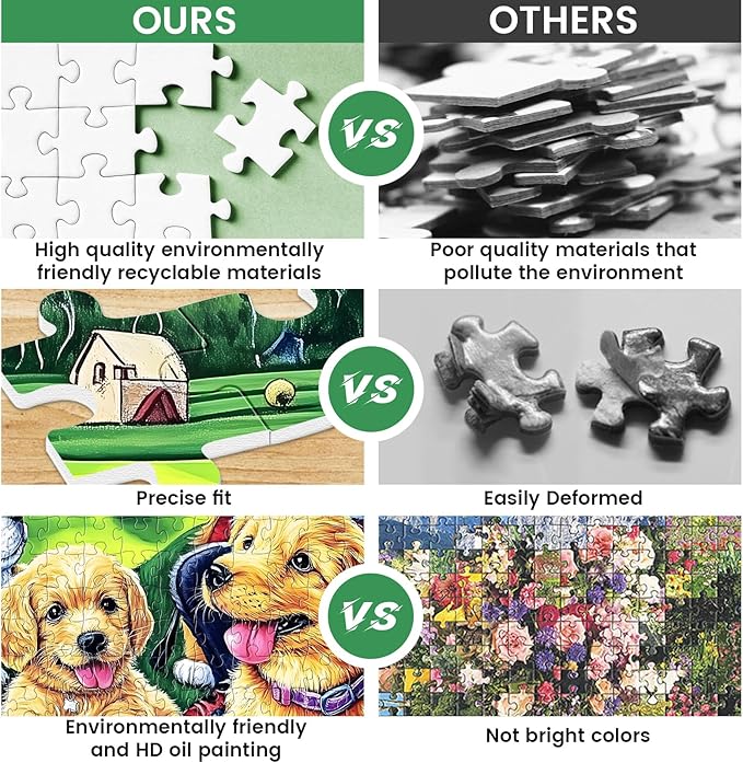 300 Piece Puzzle for Adults,Cute Dog Jigsaw Puzzles 300 Pieces for Adult Kids Elderly Puzzle Game Animal Puzzles for Kids Ages 10-12 Premium Cardboard Puzzles for Relaxation Family Activity