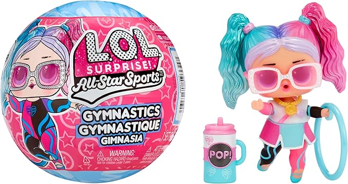 LOL Surprise All Star Sports Gymnastics with Collectible Doll, 8 Surprises, Gymnastics Theme, Balance Beam Ball, Sports Doll, Great Gift, Limited Edition Doll