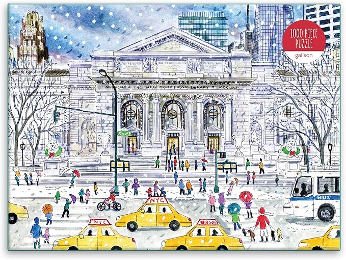 Galison Michael Storrings New York Public Library 1000 Pc Puzzle, Multicolor
