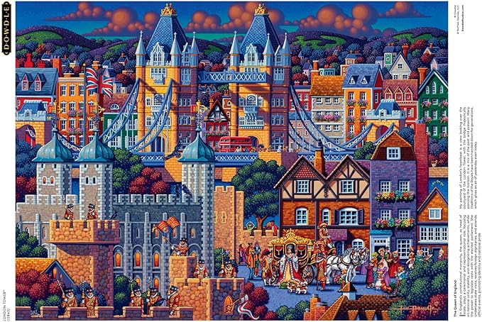 Buffalo Games – London Tower - Eric Dowdle - 1000 Piece Jigsaw Puzzle  Colorful Puzzle for Adults – Precision-Cut Pieces, Beautiful Artwork, and Hours of Relaxing Fun