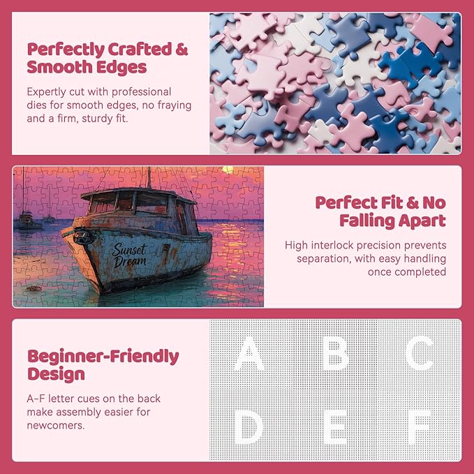 500 Piece Jigsaw Puzzle for Adults – Beach Bar Jigsaw Puzzles 500 Pieces, Tropical Coastal Seaside Puzzles for Adults 500 Pieces, Challenging Perfect for Game Nights, 20.5 X 15 in