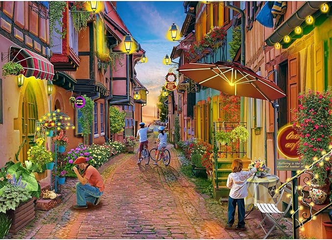 Jigsaw Puzzles for Adults 1000 Piece Puzzle for Adults 1000 Pieces Puzzle 1000 Pieces-Eguisheim Town