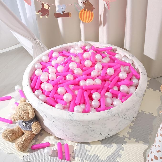 STARBOLO Ball Pit Balls for Kids -Pack of 150 200 500 Colorful Ball Pit Balls Crush Proof Plastic Toy Balls for Toddlers Ball Pit, Ball Pit Play Tent, Baby Pool Water Toys