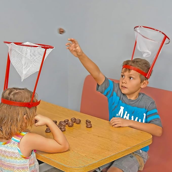 Fairly Odd Novelties Poop Shoot! Head Hoop Game – Hilarious Poop Emoji Toss Game for Family & Friends, Fun White Elephant Gag Gift