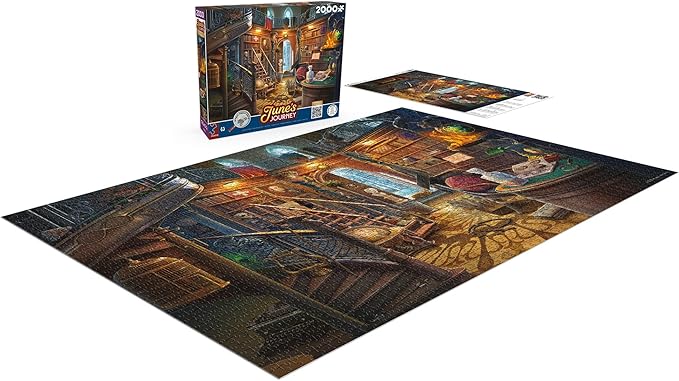 Ceaco - June's Journey - The Library - 2000 Piece Puzzle for Adults - Challenging and Perfect for Game Nights - Finished Puzzle Size 38.5 x 26.5