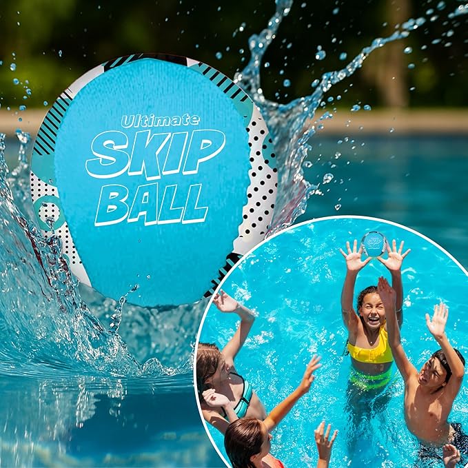 Activ Life The Ultimate Water Skip Balls, Water Bouncing Ball for Swimming Pool, Beach Toys for Friends, Family, Kids and Adults