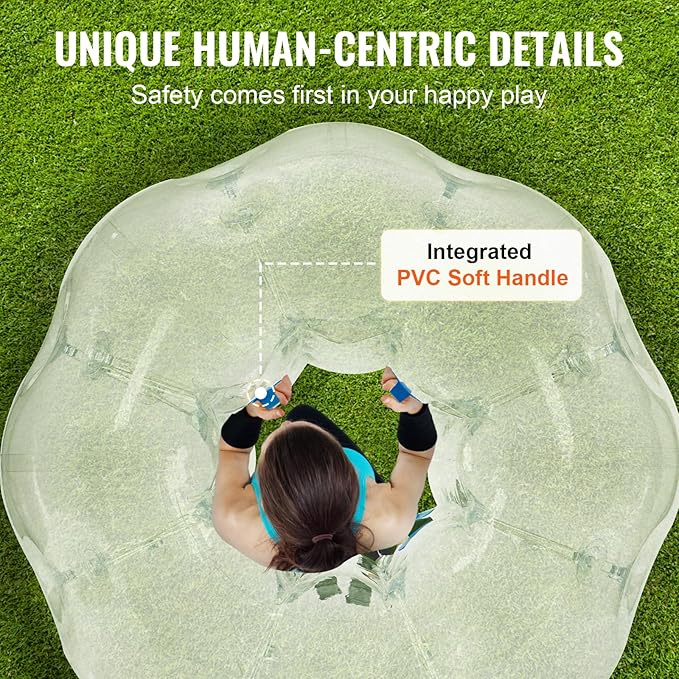 VEVOR Inflatable Bumper Ballѕ 2 Packs; 2FT/3FT/4FT/5FT Body Size Adult Human Bubble Ballѕ, Bumper Bubble Soccer Ballѕ for Teens/Adults