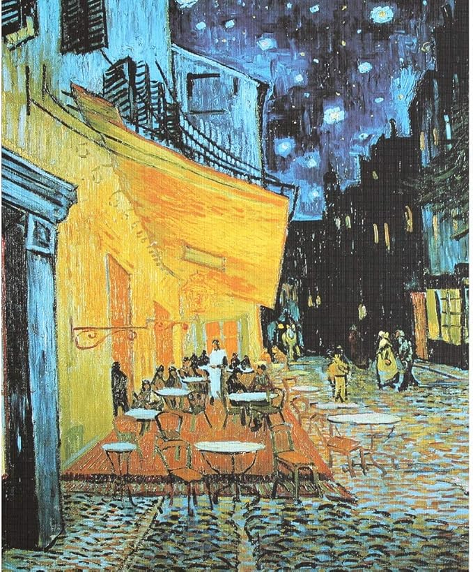 Moruska Cafe Terrace at Night by Vincent Van Gogh Jigsaw Puzzle 1000 Piece Art Puzzles for Adults