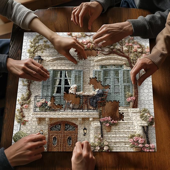 Nature Garden Puzzles for Adults 1000 Pieces, Cozy Puzzle Flower Plant Puzzle Unique Art, Challenge Jigsaw Puzzle for Adults