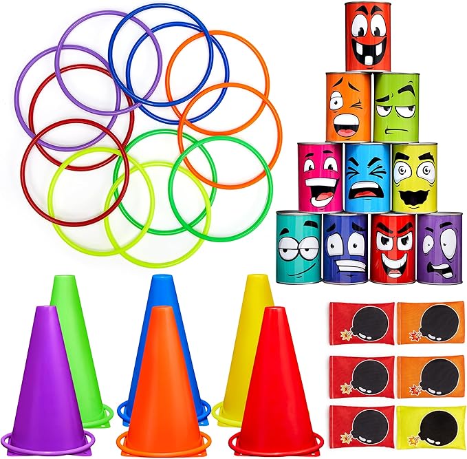 3 in 1 Bean Bag Toss Outdoor Toys for Toddlers Kids, Cornhole Outside Toys, Carnival Game Toodler Outdoor Indoor Gift for Birthday or Christmas for Ages 3-12 (Animal)