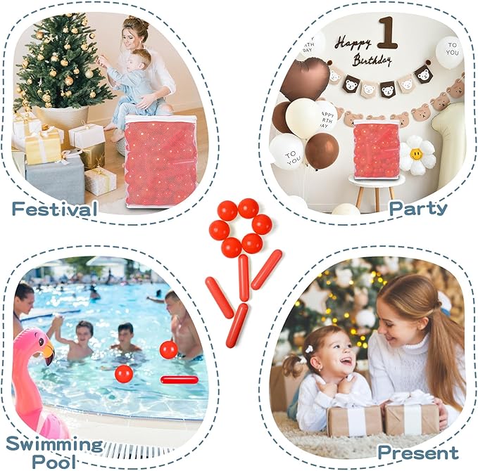 STARBOLO Ball Pit Balls for Kids -Pack of 150 200 500 Colorful Ball Pit Balls Crush Proof Plastic Toy Balls for Toddlers Ball Pit, Ball Pit Play Tent, Baby Pool Water Toys