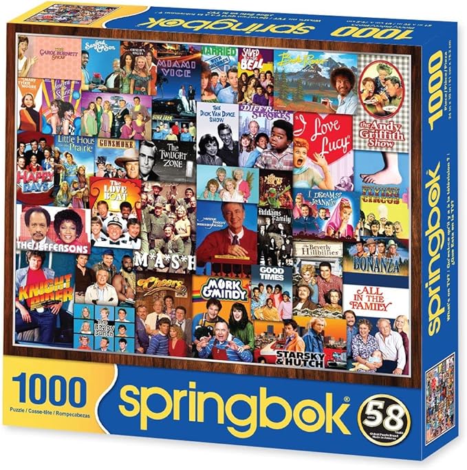 Springbok 1000 Piece Jigsaw Puzzle What's on TV? - Made in USA
