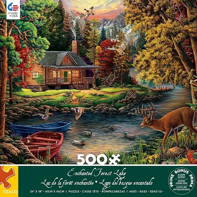 Ceaco - Enchanted Forest Lake - 500 Piece Jigsaw Puzzle