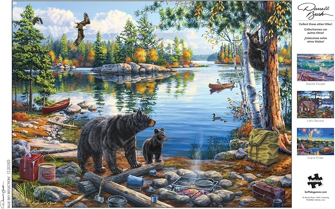 Buffalo Games - Darrell Bush - Blue Sky Reflection - 1000 Piece Jigsaw Puzzle for Adults -Challenging Puzzle Perfect for Game Nights - Finished Size is 26.75 x 19.75