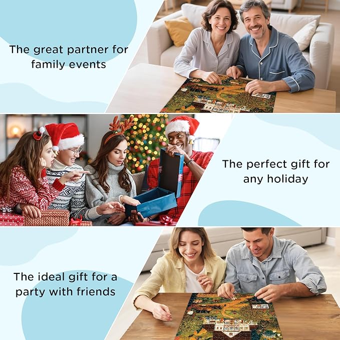 500 Pieces Puzzle for Adults, Warmth Mountain Jigsaw Puzzle for Adults, Harvest Farm Puzzle for Adult Seniors, Age 12+, Challenging Game Home Decor Holiday Party Gift Toy 20.5×15 in