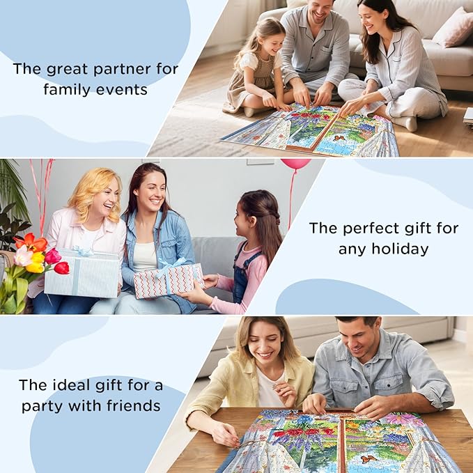 300 Pieces Puzzle for Adults, Flowers Puzzles for Adults, Garden and Relaxed Afternoon Tea Jigsaw Puzzles, Challenging Game Home Decor Party Gift for Adults Kids Seniors 20.5 * 15 inch